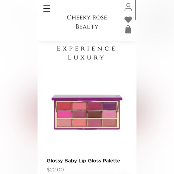 CHEEKYROSE BEAUTY GLOSSY BABY LIPGLOSS PALETTE - BRAND NEW! - Picture 6 of 8